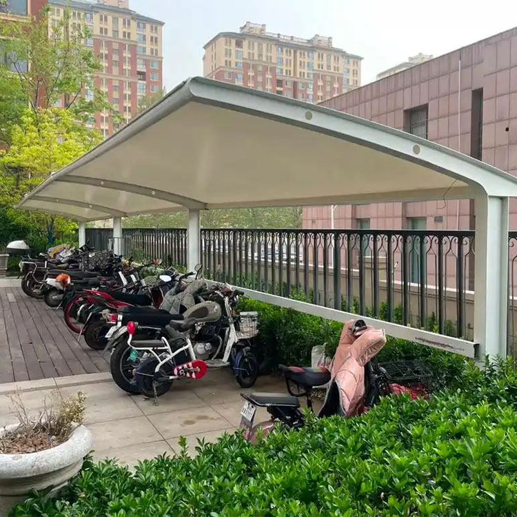 玉树膜结构电动车棚